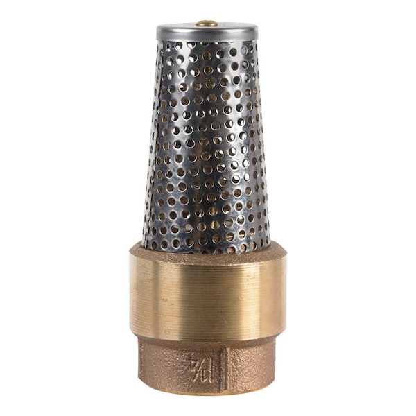 B & K Campbell 1-1/4 in. D X 1-1/4 in. D FNPT x FNPT Brass Foot Valve FV-5TLF - main